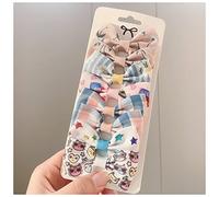 Horquillas Pelo 8pcs / lote Grosgrain Cinta Pelo Bows Clips Print Mini Arcos for Girls Headwear Best Gifts Horquillas(3)