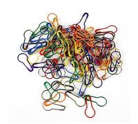 Horquillas Pelo Accesorios de costura de 200pcs Colorido Pin de calabaza CLIPS DE METAL HEBLE Bricolaje Punto de bloqueo de ganchillo Puesta de bloqueo HangTag Safety Pines Horquillas(100pcs)