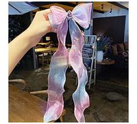 Horquillas Pelo Chicas linda colorido gasa cinta cinta horquillas dulce pelo decorar diadema clips de pelo moda accesorios for el cabello Horquillas(9)