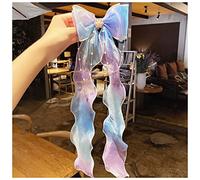 Horquillas Pelo Chicas linda colorido gasa cinta cinta horquillas dulce pelo decorar diadema clips de pelo moda accesorios for el cabello Horquillas(2)
