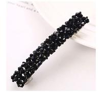 Horquillas Pelo Horquillas elegantes coreanas Hairgrips Crystal Rhinestone Barrettes Play Clips for las mujeres Muchachas Accesorios for el cabello Horquillas(TS2034-Black)