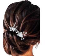 Horquillas Pelo Mujer 3Pcs Bridal Pin Metal Barrette Clip Hairpins Rhinestone Wedding Hairstyle Design Tools Women Hair Accessories(Color 08)