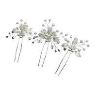 Horquillas Pelo Mujer 3Pcs Bridal Pin Metal Barrette Clip Hairpins Rhinestone Wedding Hairstyle Design Tools Women Hair Accessories(Color 14)