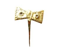 Horquillas tradicionales nigerianas para el pelo, latón y hierro, accesorios para novia Okuku Edo (opción 2)