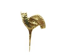 Horquillas tradicionales nigerianas para el pelo, latón y hierro, accesorios para novia Okuku Edo (opción 1)