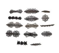 Horquillas vintage de bronce flor pinzas para el cabello accesorios de pelo de aleación para fiestas de boda accesorios de fotos regalos de Navidad de baile 14pcs conjunto