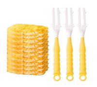 HORREX 10 Piezas Plumero, Atrapapolvo 360 Grados Duster Antiestático con 3 Asas, Kit Plumero Duster Microfibra Esponja Atrapapolvo Eficaz para Pelo de Mascotas Muebles Persianas