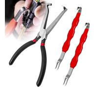 HORREX 3 Piezas Herramientas de Extracción de Clips de Línea de Combustible, Extractor Profesional de Conectores Eléctricos para Coche, Alicates de Desconexión Eléctrica para Uso Diario en el Taller