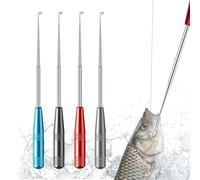 HORREX 4 Piezas Removedor Rápido de Anzuelos Pesca Accesorios Acero Inoxidable Anzuelos de Pesca Portátil Herramienta para Quitar Anzuelos de Pesca Accesorios Accesorio de Pesca para Principiantes