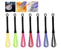 HORREX 7 Piezas Batidor de Plástico, Pequeño, Batidor para el Cabello,Batidor de Plástico para Salón de Peluquería, Batidor de Pelo, Batidor de Crema de Tinte de Color, Herramienta