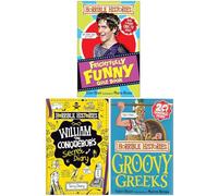 Horrible Histories Series 3 Books Collection Set By Terry Deary (Frighfully Funny Quiz Book, William the Conqueror's Secret Diary & The Groovy Greeks)