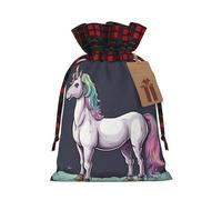 Horrible Unicorn04 - 1 bolsa con cordón de 8.3 x 11.8 pulgadas, duradera y elegante, ideal para regalos personalizados de Halloween