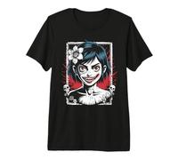 Horror Anime Goth Girl Espeluznante japonés Y2K Horror Manga Camiseta Premium