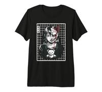 Horror Anime Goth Girl Oni Máscara Espeluznante Japonés Terror Manga Camiseta Premium