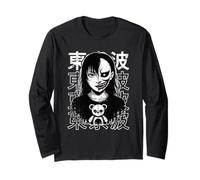 Horror Anime Goth Girl Oni Máscara Espeluznante Japonés Terror Manga Manga Larga