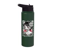Horror Anime Goth Girl Oni Máscara espeluznante Japonés Terror Manga Stainless Steel Insulated Water Bottle