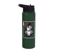 Horror Anime Goth Girl Oni Máscara espeluznante Japonés Terror Manga Stainless Steel Insulated Water Bottle