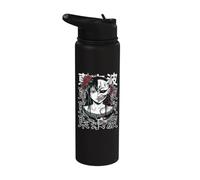Horror Anime Goth Girl Oni Máscara espeluznante Japonés Terror Manga Stainless Steel Insulated Water Bottle
