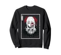 Horror Anime Goth Girl Oni Máscara Espeluznante Japonés Terror Manga Sudadera