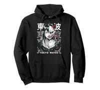Horror Anime Goth Girl Oni Máscara Espeluznante Japonés Terror Manga Sudadera con Capucha