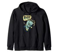 Horror Art - Zombie Punk Rocker - Psychobilly Punk Art Sudadera con Capucha