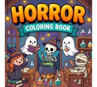 Horror Coloring Book: Spooky Magic Academy and Monster School | Bold and Easy Halloween Coloring Pages for Adults, Teens, and Beginners