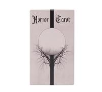Horror Desk Tarot Cards Set, Portátil Psicológico Oracle Deck, Adorable Compact Board Game Style Card Deck for Past and Future Readings, Ocult Table Tool, Adivination Insight