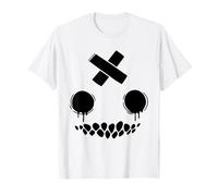 Horror Espeluznante Cara Boca Dientes Monstruo Fiesta Diseño Camiseta