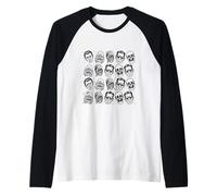 Horror Espeluznante Monstruos de Miedo Halloween Camiseta Manga Raglan