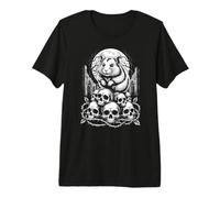Horror gótico Espeluznante Divertido Conejillo de Indias Halloween Camiseta Premium