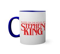 Horror Inspired Based On the novel By Stephen King Taza de color azul oscuro con mango a juego 330ml