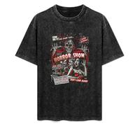 Horror Movie Monsters Spook Show Unisex T-Shirt Printed tee Graphic Top Men Black Shirt XL