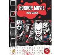 Horror Movie Word Search: 50 Spooky Word Puzzles with Horror Fun Facts . Large Print Brain-Boosting Activity Book for Adults, Seniors, Teens, and Halloween Fans