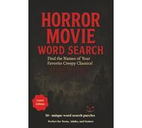 Horror Movie Word Search Puzzle Book: Word Searches with Easy-to-Read Print about Horror Movies, Haunted Houses, Ghosts and More | 6×9 inches, 110 ... … Gift for Vacations, Holidays and Free Time