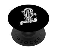 Horror Movies & Chill Skeleton Popcorn Funny Halloween PopSockets PopGrip Adhesivo