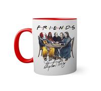 horror movies inspired by stephen king book signature Taza de color roja con mango a juego taza 330ml