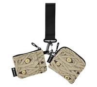 Horror Mummy Zombie All Saints' Day Happy Halloween - Cartera para mujer, tarjetero, delgado, portátil, protector de tarjeta de identidad con correa de muñeca para mujer, 2 unidades, Momia de terror,