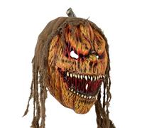 Horror Pumpkin mmask - Traje de cabeza | Trajes de miedo | Máscara de terror | Horror Cosplay Traje Cara Cover | Creepy Cosplay Party Dress Up Acces