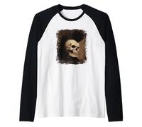 Horror Punk Zombie Mohawk Camiseta Manga Raglan