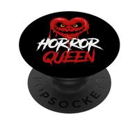 Horror Queen Zombie Heart Película de Terror Fan Girls Movie Night PopSockets PopGrip Adhesivo