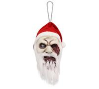 Horror Santa Decoration - Sinister Santa Claus, Scary Holiday Ornament Festive Display Piece, Portable Tool | Chilling Indoor Outdoor Wall Haunted House Party Decor For Halloween Night Christmas Theme