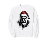 Horror Santa Grunge Alt Espeluznante Santa Vintage Navidad Sudadera