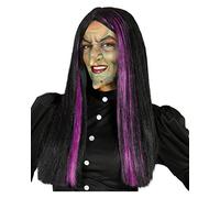 Horror-Shop Peluca De Bruja con Hebras Moradas
