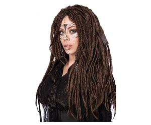 Horror-Shop Peluca De Bruja Vudú con Rastas