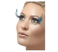 Horror-Shop Pestañas Negras con Plumas