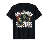 Horror Todas Las Estrellas Drácula Werwolf Zombie Teufel Monstruo Vampiro Camiseta