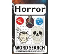 Horror Word Search puzzle book: Word Searches with Easy to Read Print about Horror, Dread and Terror and More | 6x9 inches, 111 pages | 50 + Puzzles... Gift for Vacations, Holidays, and Free Times.