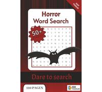 Horror Word Search Puzzle Book: Word Searches With Easy To Read Print About Horror, terror, Fear, And More | 6x9 inches, 110 pages | 50+ Puzzles … Gift For Vacations, Holidays And Free Times.
