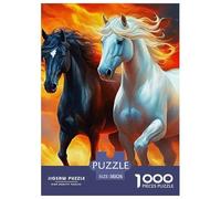Horse 1000 Piece Jigsaw Puzzle for Adults and Families - Complex Cognitive Game 38x26cm/1000pcs
