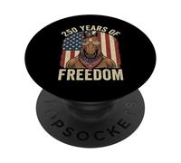 Horse 250Th Anniversary America 4th of July Horse PopSockets PopGrip Adhesivo